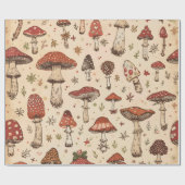 Mushroom Cadeaupapier (Vlak)