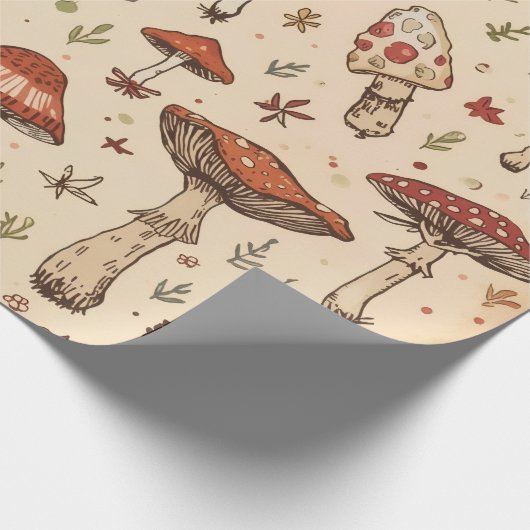 Mushroom Cadeaupapier (Hoek)