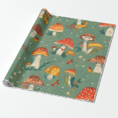 Mushroom Cadeaupapier (Uitgerold)