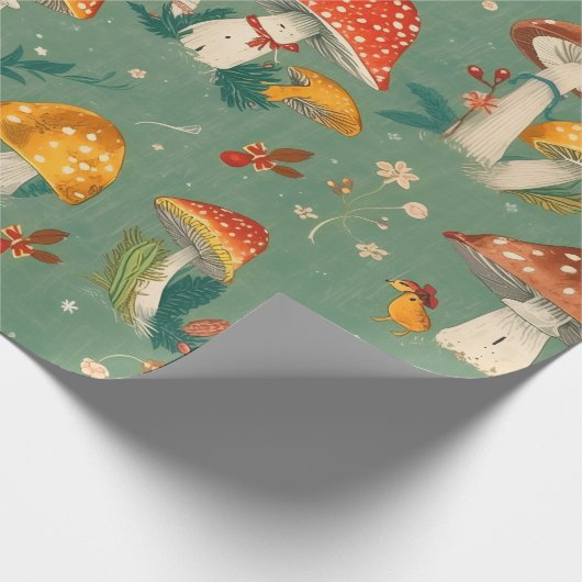 Mushroom Cadeaupapier (Hoek)