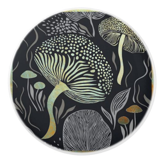 Mushroom Ceramische Knob Door Pull Keramische Knop (Voorkant)