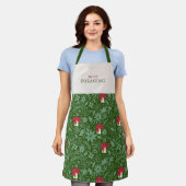 Mushroom Christmas Cottagecore Schort (Gedragen)