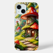 Mushroom city iPhone case (Achterkant)