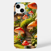 Mushroom city iPhone case (Achterkant)