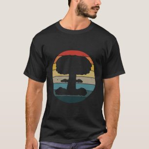 Mushroom Cloud Nuclear  Sun Retro Bomb Nuke T-shirt