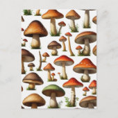 Mushroom Collectie Pattern Design Briefkaart (Voorkant)