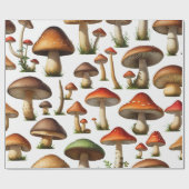 Mushroom Collectie Pattern Design Cadeaupapier (Vlak)