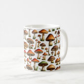 Mushroom Collectie Pattern Design Koffiemok (Voorkant rechts)