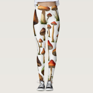 Mushroom Collectie Pattern Design Leggings
