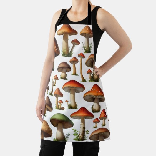 Mushroom Collectie Pattern Design Schort (Insitu)