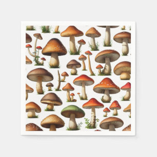 Mushroom Collectie Pattern Design Servet