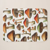 Mushroom Collectie Pattern Design Sherpa Deken (Voorkant (horizontaal))