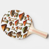 Mushroom Collectie Pattern Design Tafeltennisbatje (Zijkant)