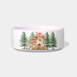 Mushroom Cottage Pet Bowl Voerbakje