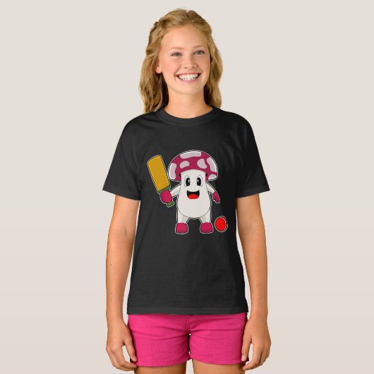 Mushroom Cricket bat T-shirt (Voorkant volledig)