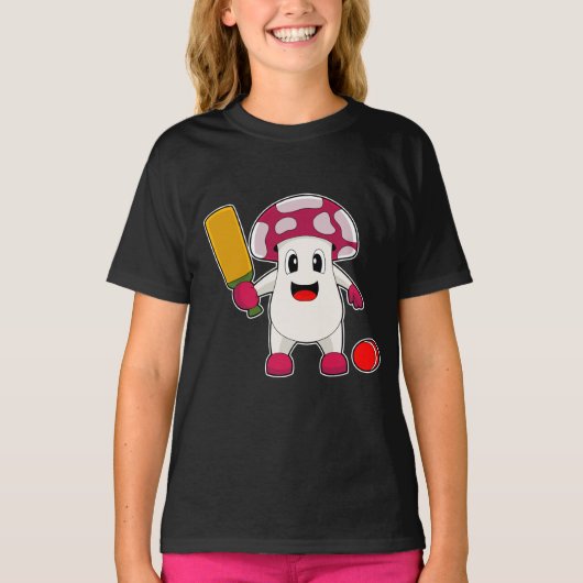 Mushroom Cricket bat T-shirt (Voorkant)