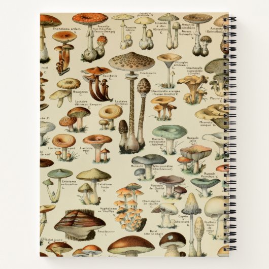  Mushroom Custom Monogram Journal Notitieboek (Achterkant)