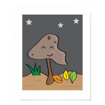 Mushroom Design #1 Illustratie Afdrukken