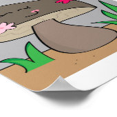 Mushroom Design #5 Illustratie Poster (Hoek)