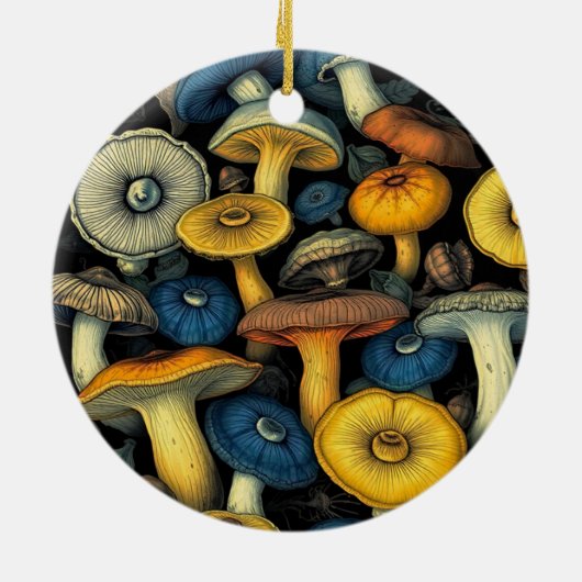 Mushroom Dreams Keramisch Ornament (Achterkant)