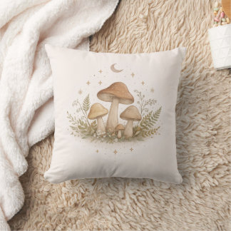 Mushroom Fairy Aesthetic Throw Pillow Kussen