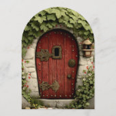 Mushroom Fairy First Birthday Party Kaart (Achterkant)