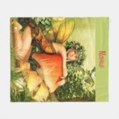 Mushroom Fairy Thunder_Cove Fleece Deken (Voorkant (Horizontaal))