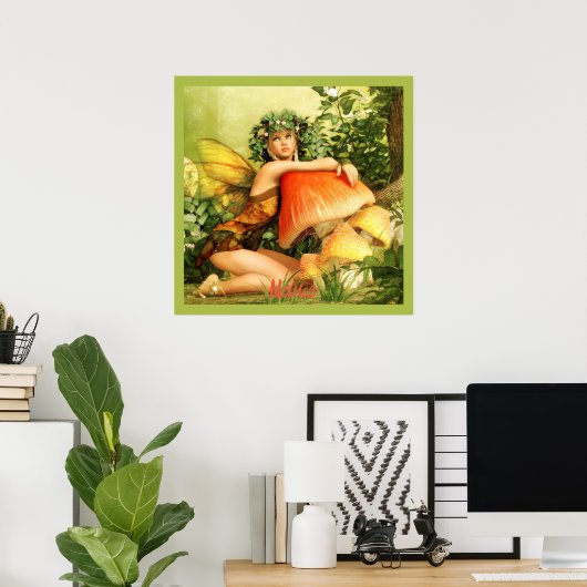 Mushroom Fairy Thunder_Cove Poster (Thuiskantoor)