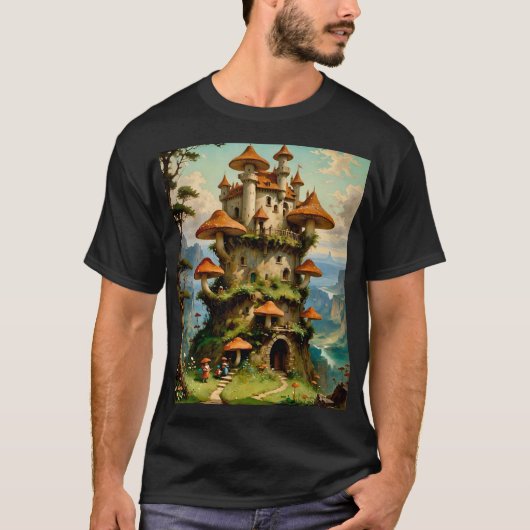 Mushroom Fantasy Castlecore T-shirt (Voorkant)