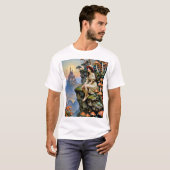 Mushroom Fantasy Dreamscape Enchanted Castle Art T T-shirt (Voorkant volledig)