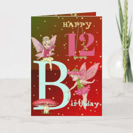 Mushroom Fantasy Fairies Gold Age Kaart