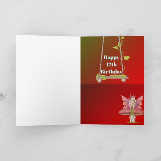 Mushroom Fantasy Fairies Gold Age Kaart (Binnen)