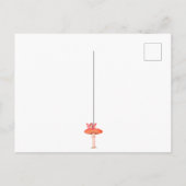 Mushroom Fantasy Fairy Sterren Verbrand Sinaasappe Briefkaart (Achterkant)