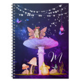 Mushroom Fantasy Magische Betoverde Fairy School Notitieboek (Voorkant)