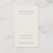 Mushroom Fern Foliage-Logo met oorscherm Visitekaartje (Achterkant)