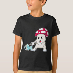 Mushroom Fisher Vis Gevist T-shirt
