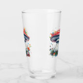 Mushroom Flowers Woodland Colorful Splash  Glas (Links)