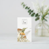 Mushroom Foliage Logo Band Ketting Visitekaartje (Staand voorkant)