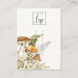 Mushroom Foliage Logo Hair Clip Display Visitekaartje