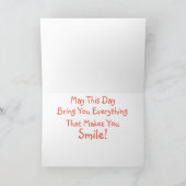 Mushroom Forager Birthday Kaart (Binnen)