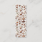 Mushroom Forest Book Lover's Kaart Bladwijzer Contactkaartje (Voorkant)