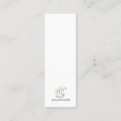 Mushroom Forest Book Lover's Kaart Bladwijzer Contactkaartje (Achterkant)