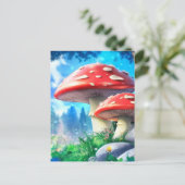 Mushroom Forest Fantasy Art Briefkaart (Staand voorkant)