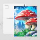 Mushroom Forest Fantasy Art Briefkaart (Voorkant / Achterkant)