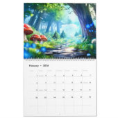 Mushroom Forest Fantasy Art Kalender (Feb 2026)