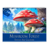 Mushroom Forest Fantasy Art Kalender (Hoes)