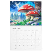Mushroom Forest Fantasy Art Kalender (Jan 2027)