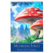 Mushroom Forest Fantasy Art Kalender (Hoes)
