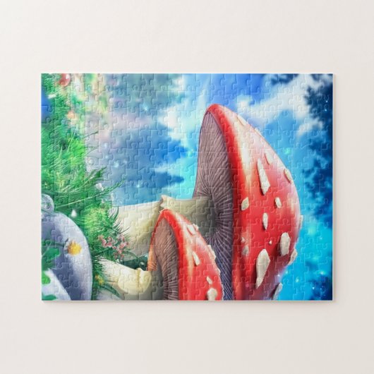 Mushroom Forest Fantasy Art Legpuzzel (Horizontaal)