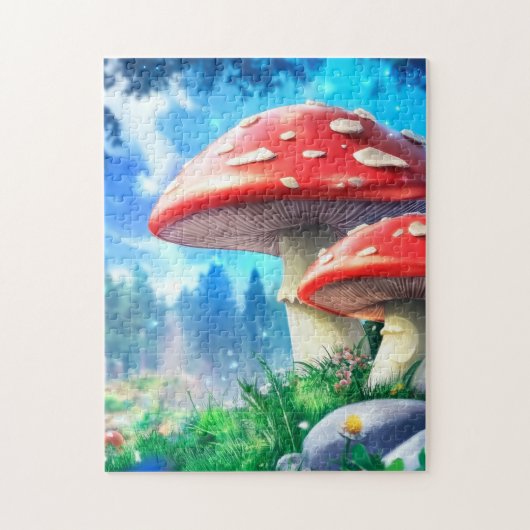 Mushroom Forest Fantasy Art Legpuzzel (Verticaal)